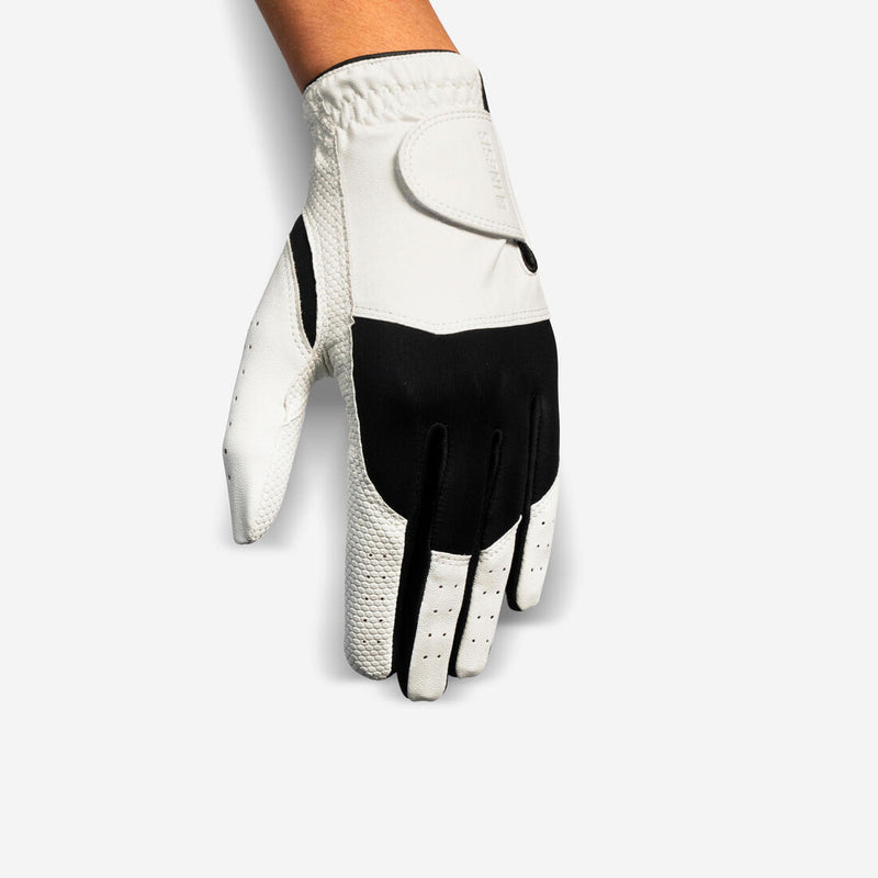 Gant de golf femme droitière, 100 blanc