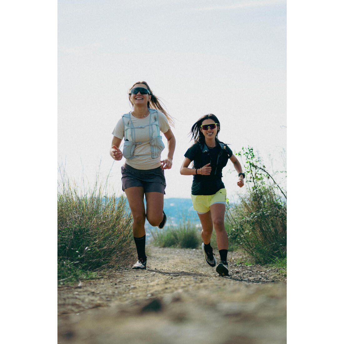 Chaussures de trail running imperméables femme, Kiprun Kipsummit WP vert et
