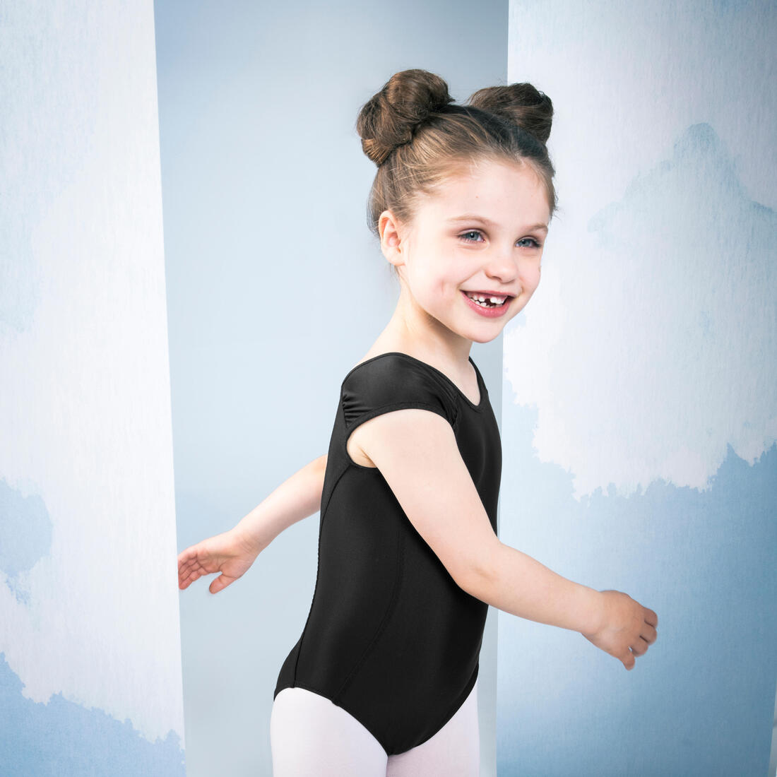 Justaucorps danse classique manches courtes fille