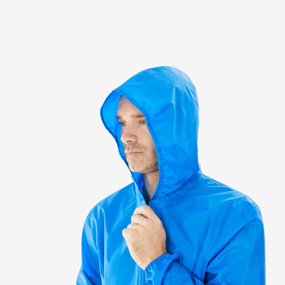 Veste de randonnée coupe-vent imperméable homme, Raincut 1/2 Zip