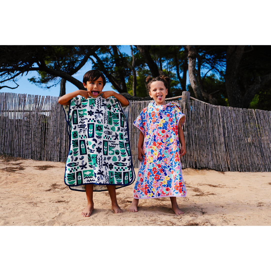 Poncho surf 500 junior (110 à 135 cm) surfy
