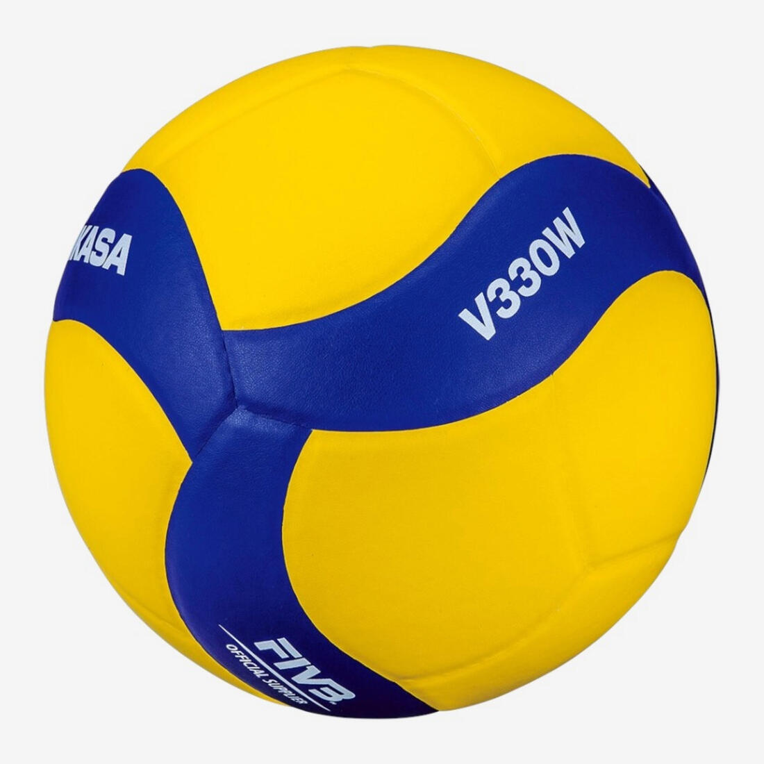 Ballon de volleyball Taille 5 - Mikasa 330W jaune et bleu