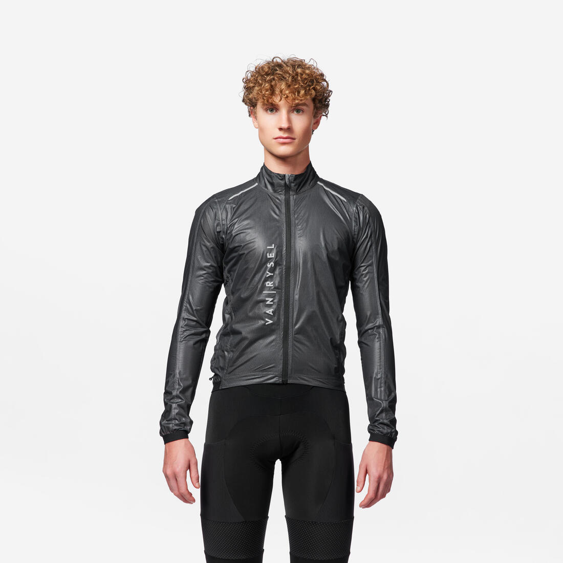 Coupe pluie vélo route manches longues homme - racer ultralight noir