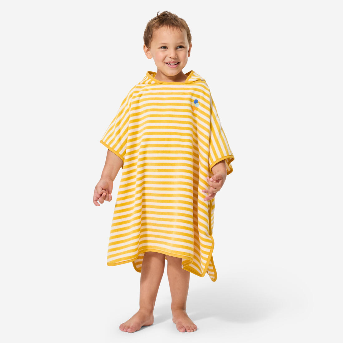 Poncho de bain bébé, rayures