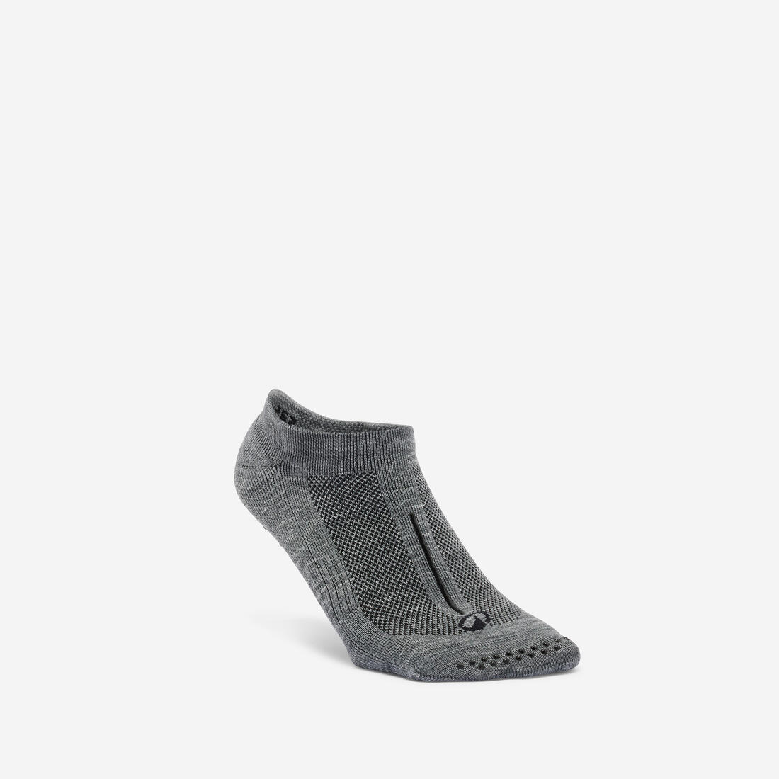 Chaussettes antidérapantes Fitness Femme - 500 – gris