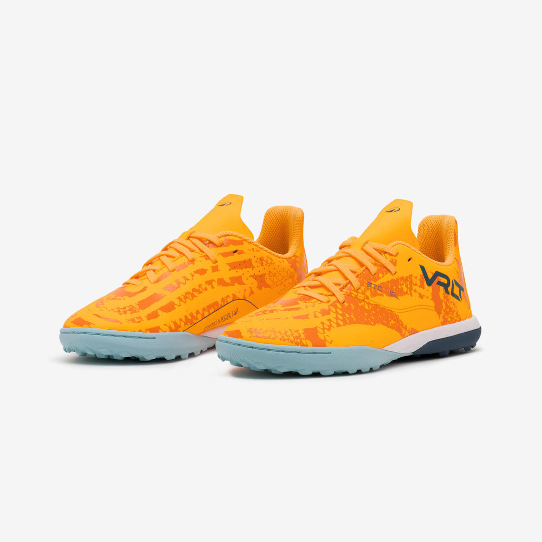 CHAUSSURES DE FOOTBALL ENFANT A LACETS VIRALTO I TURF TF NEBULA