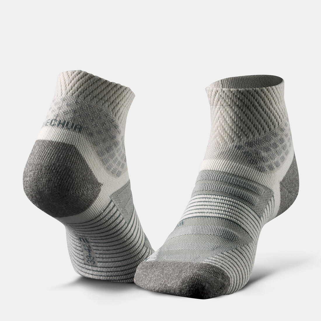 Chaussettes randonnée - Hike 900 MID - Grise - lot de 2 paires – beige galet