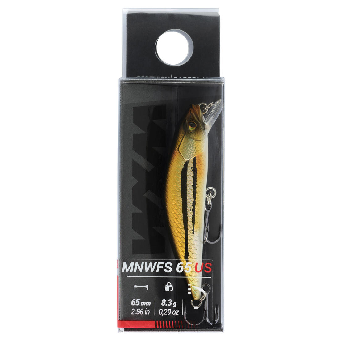 POISSON NAGEUR TRUITE MINNOW WXM  MNWFS 65 US BLACK BASS