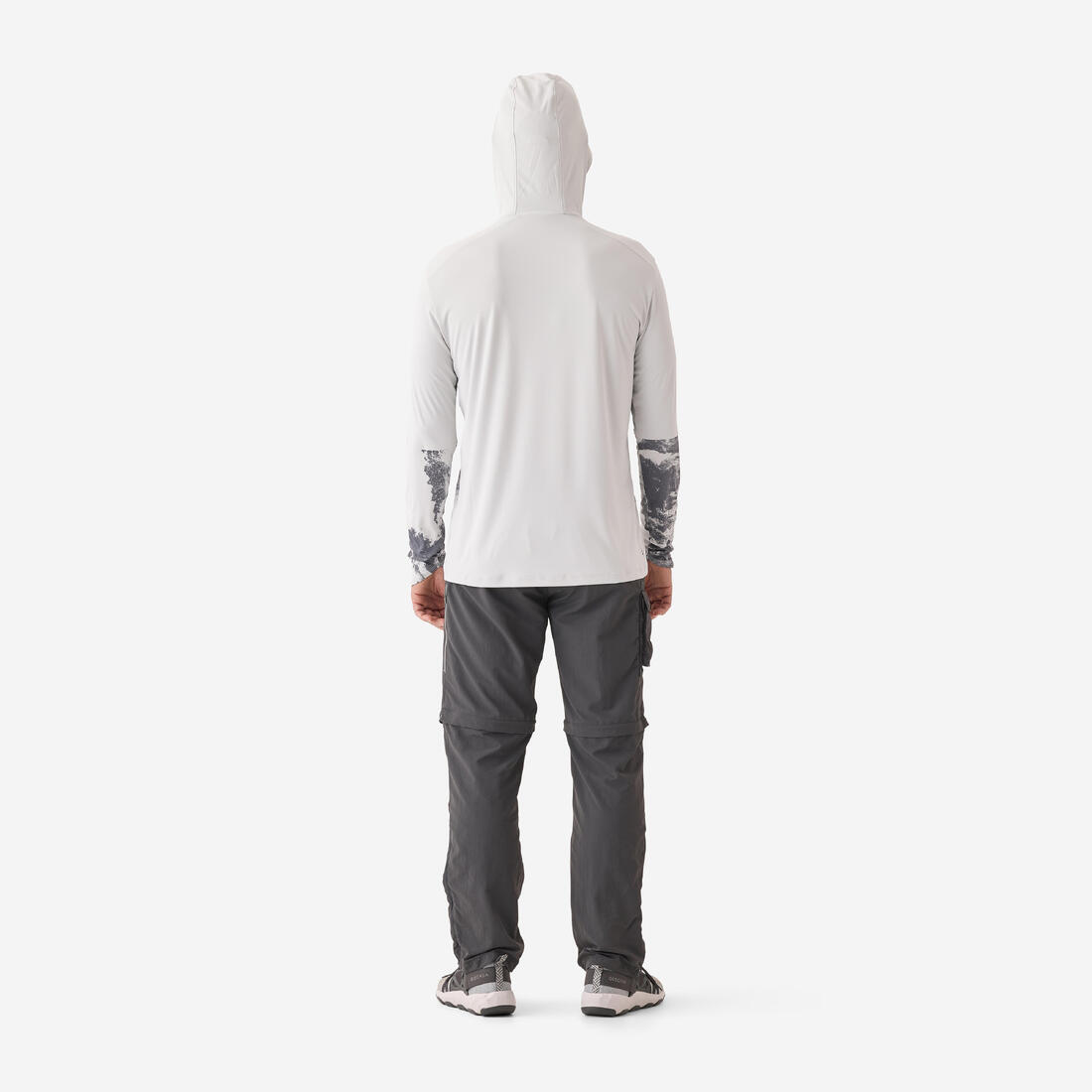 Tee-shirt de pêche anti-uv 500 capuche