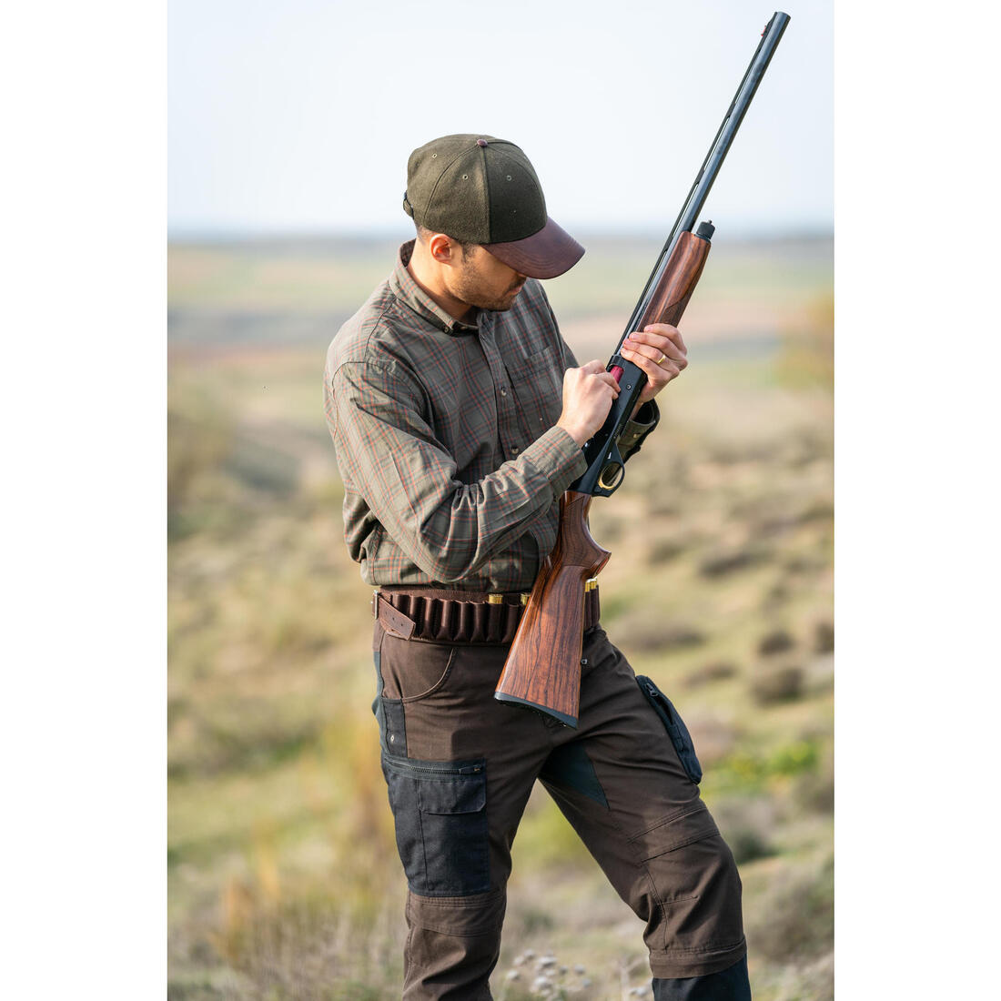 Casquette Chasse Chaude 520 Vert et Marron