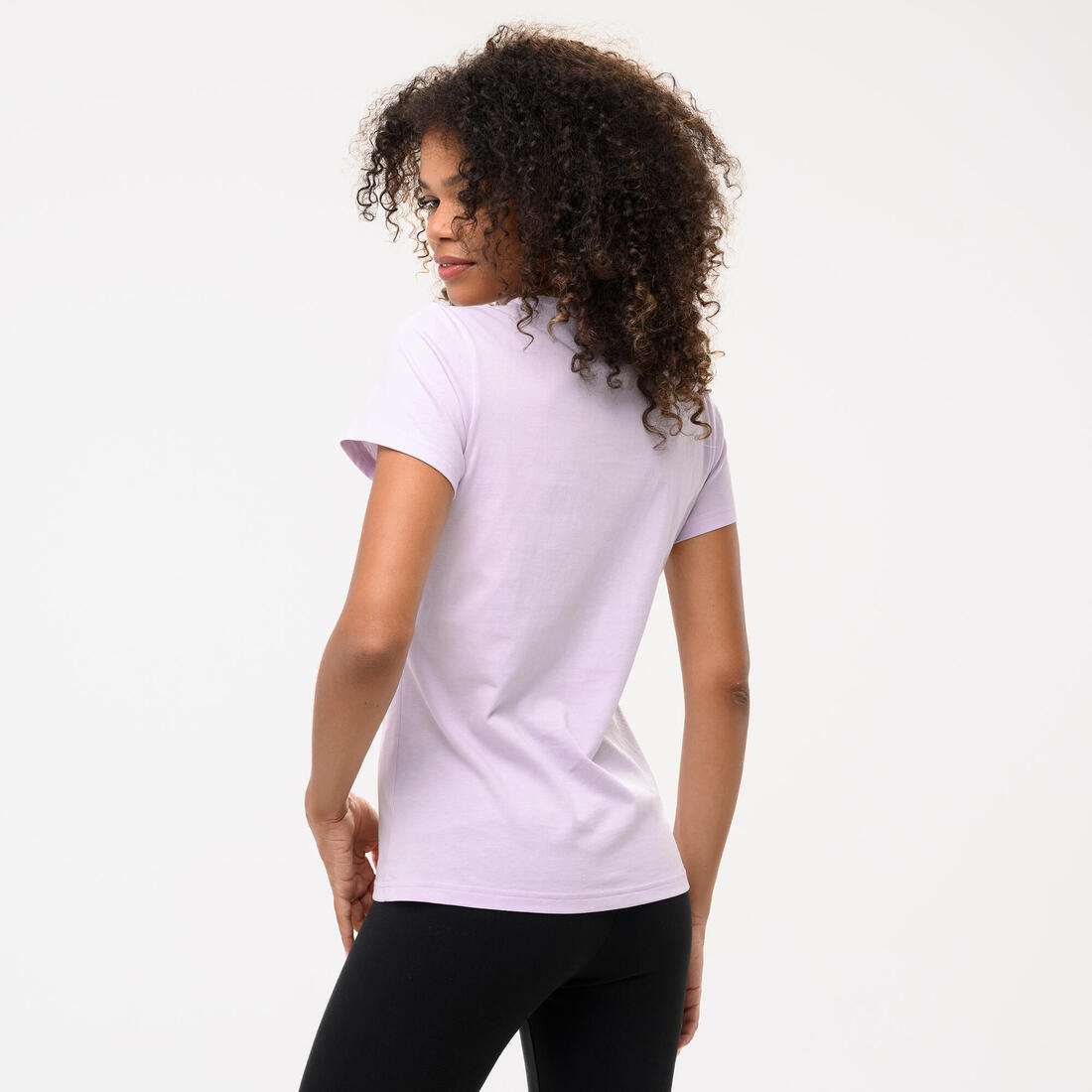 T-shirt coton femme, rose