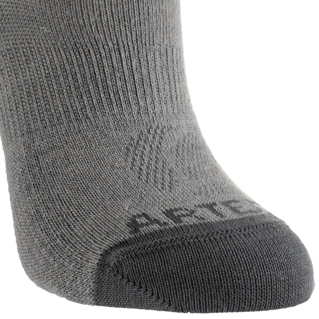 CHAUSSETTES TENNIS ENFANT BASSES ARTENGO RS 160 GRIS LOT DE 3