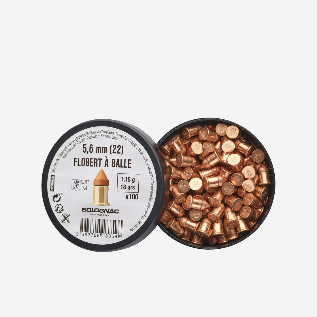 BALLE BOSQUETTE 22 FLOBERT X100 Q – Default