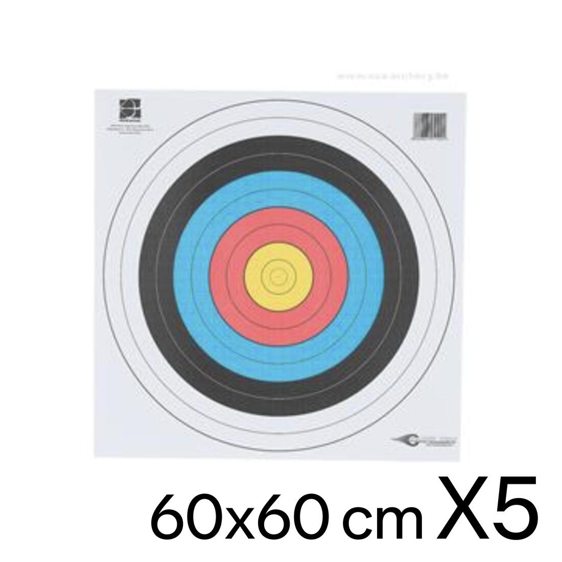 5 Blasons Tir à l'arc 60x60 AVALON