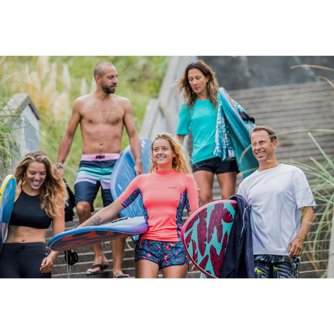 Surf boardshort standard 500 Risca Black
