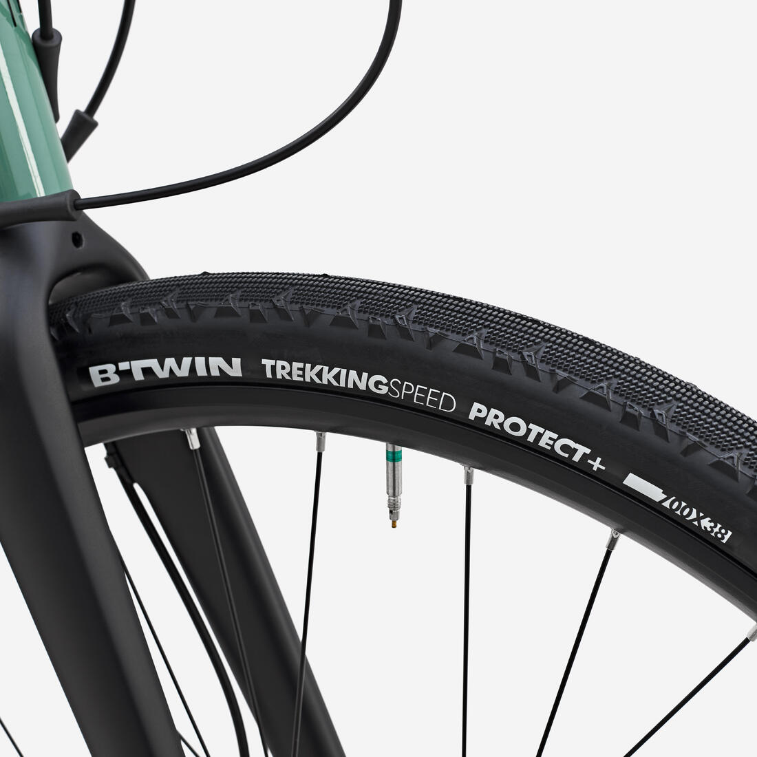 Vélo gravel Microshift Acolyte 1x8v, GRVL AF DISCOVER vert