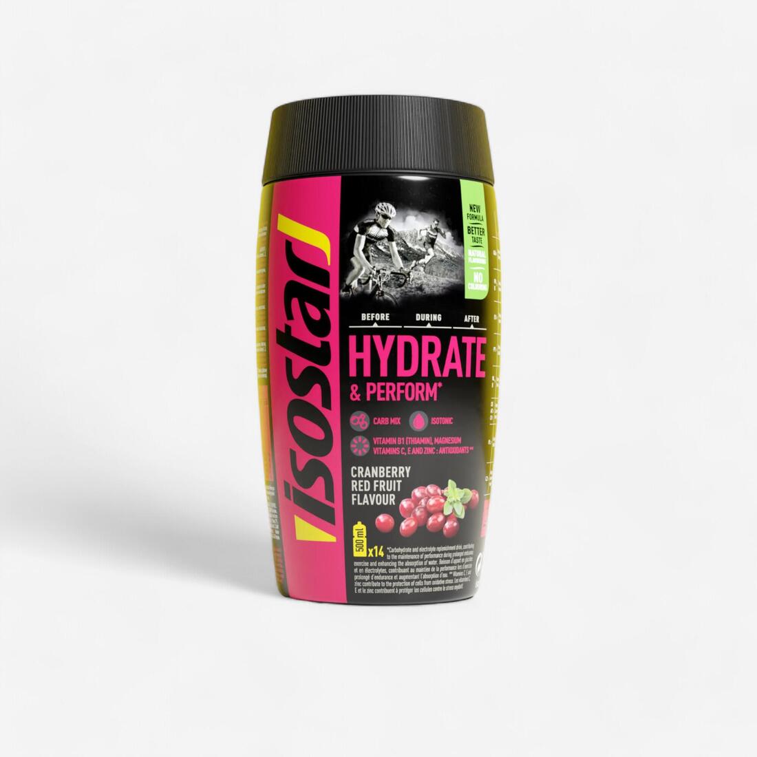 Boisson isotonique poudre ISOSTAR HYDRATE&PERFORM fruits rouges 560g
