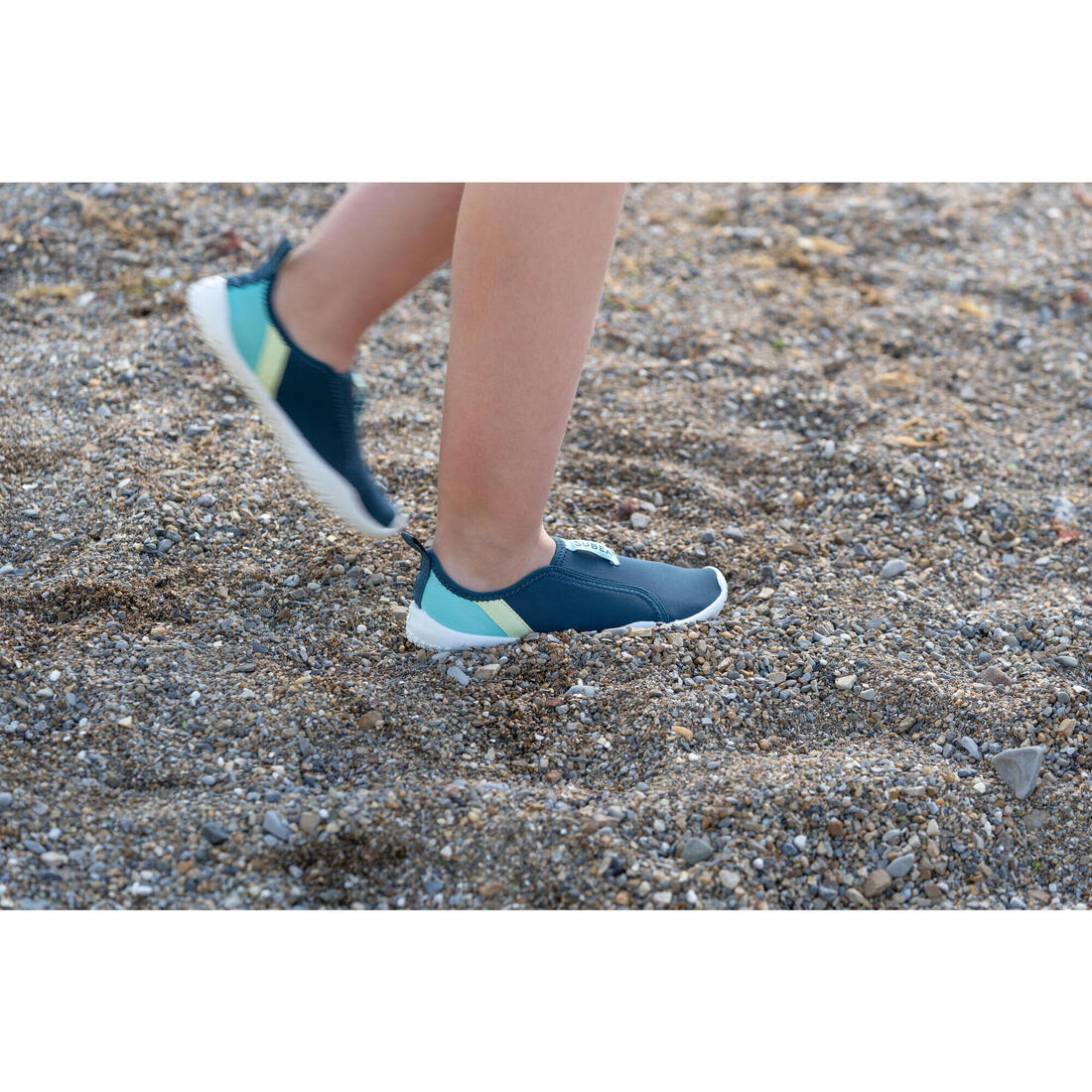 Chaussures aquatiques élastiques Enfant - Aquashoes 120 Lagune