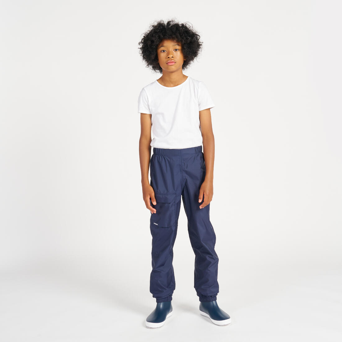 Surpantalon de pluie enfant, 100 bleu marine