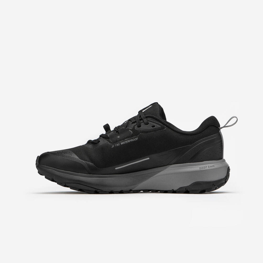 Chaussures de running et trail homme waterproof, JF 190 GRIP noir