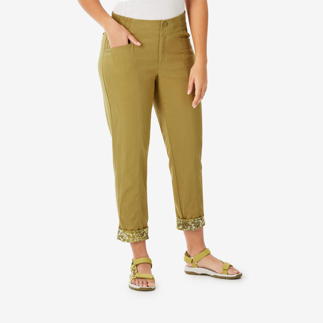 Pantalon en lin de randonnée - NH500 FEMME