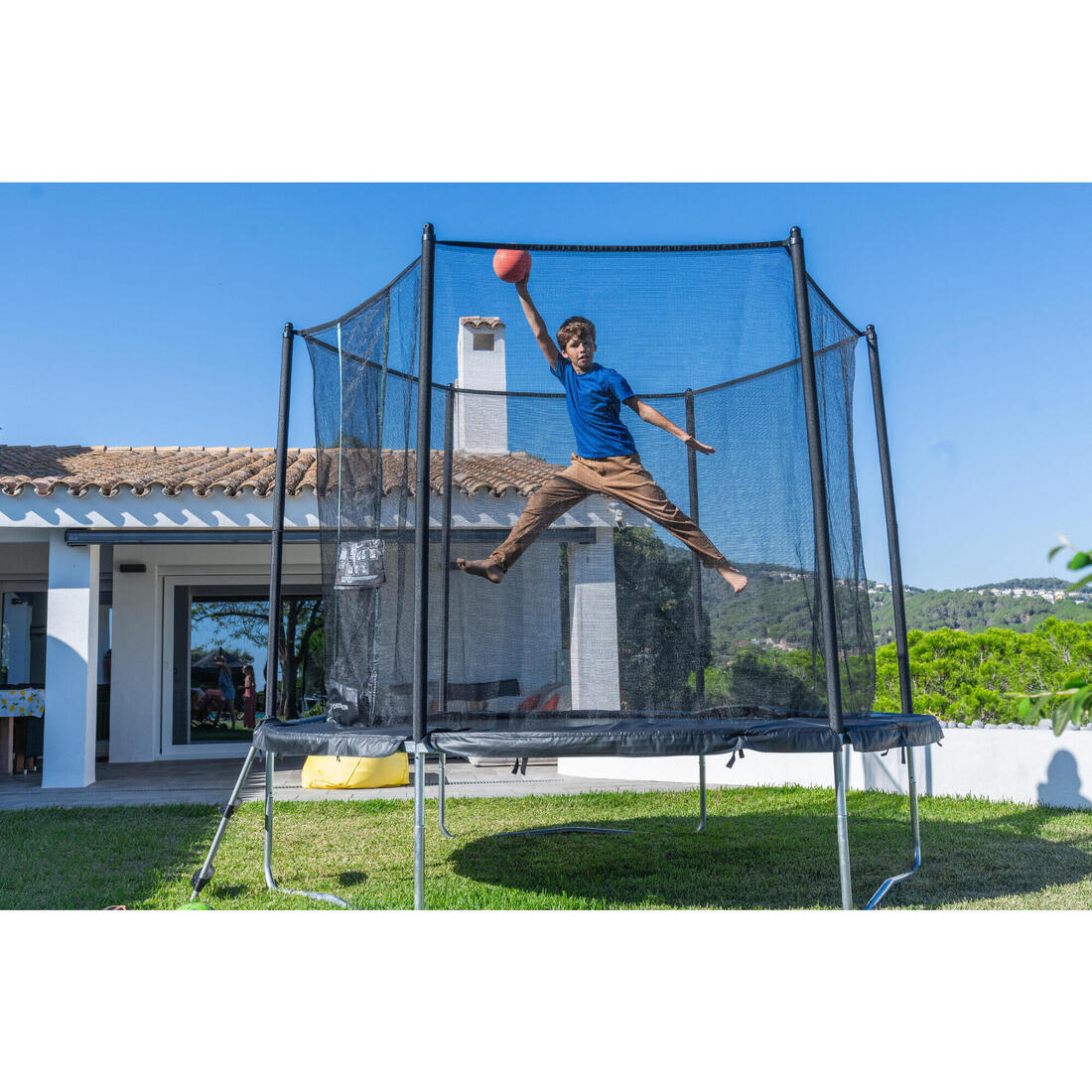 Trampoline rond avec filet de protection,  Trampoline 300
