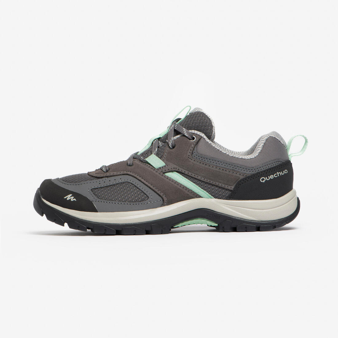 Chaussures de randonnée femme, MH100 gris