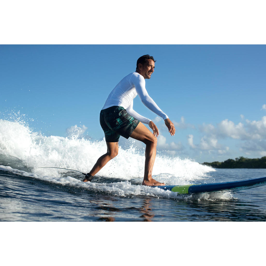 Tee Shirt anti UV surf top 100 manches longues homme