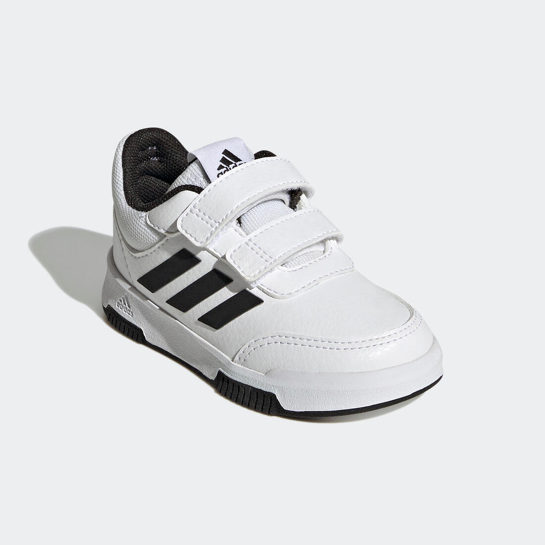 Baskets à scratch bébé - adidas Tensaur blanc/noir