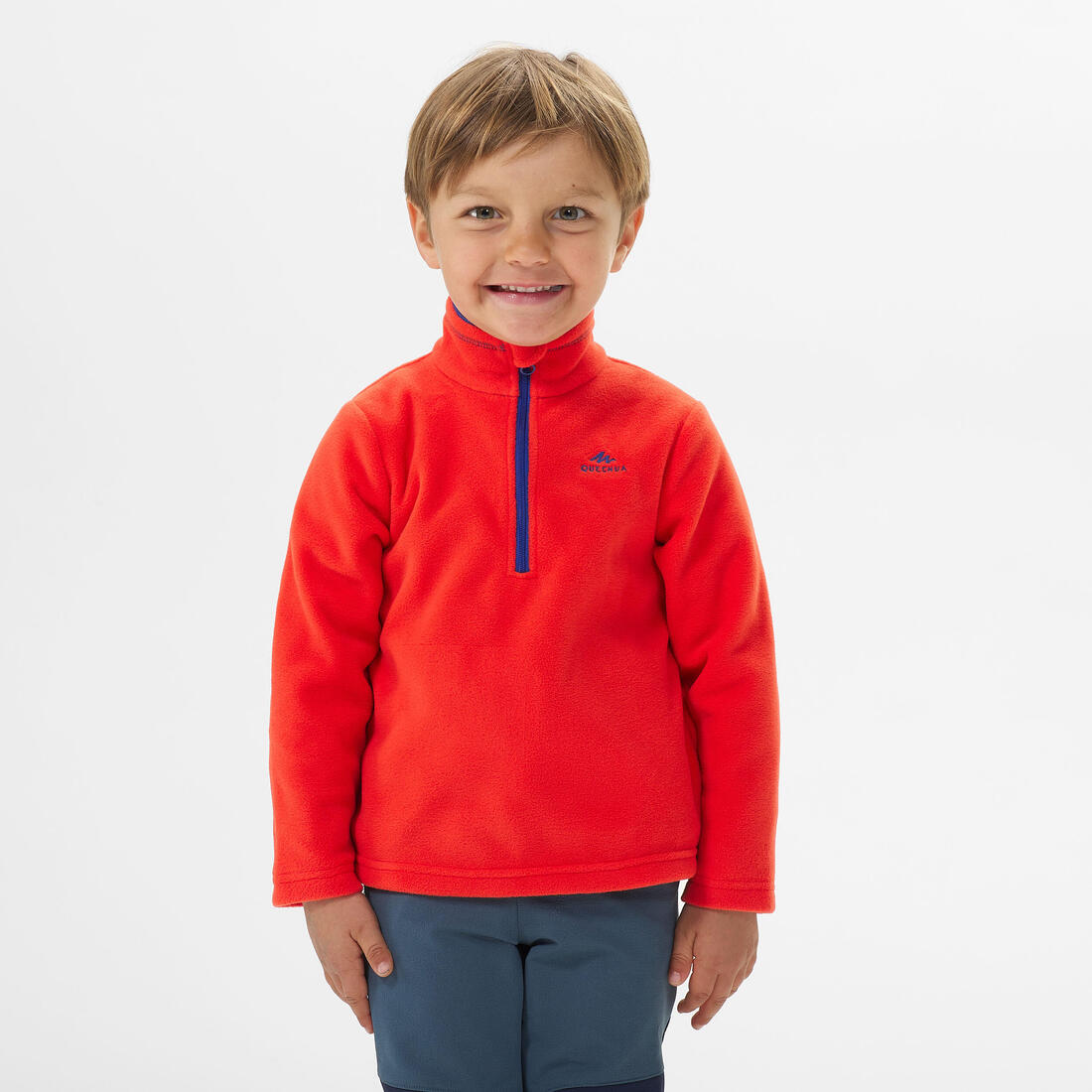 Polaire de randonnée enfant 2-6 ans, MH100 demi zip