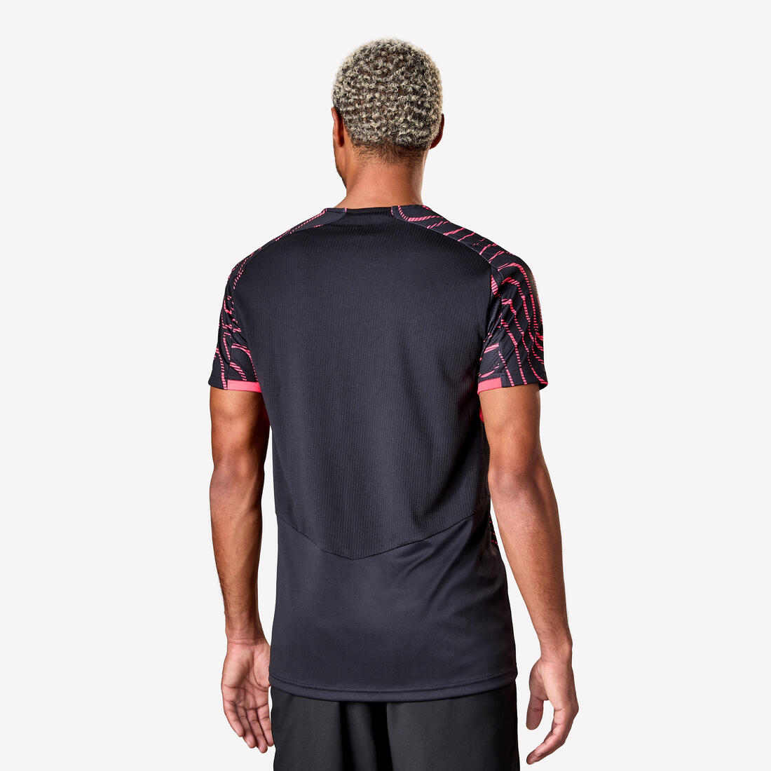 MAILLOT DE FOOTBALL ADULTE MANCHES COURTES VIRALTO TOPO ROSE FLUO &