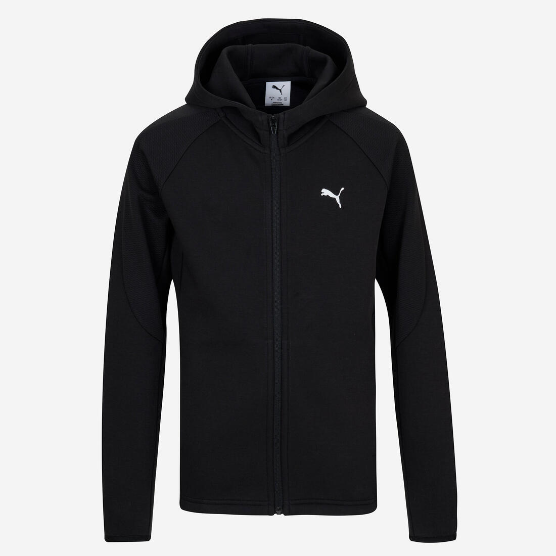 Veste zippée à capuche enfant, noir