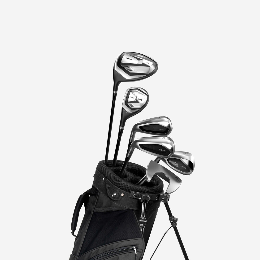 Demi-série golf 6 clubs gaucher graphite - INESIS 100