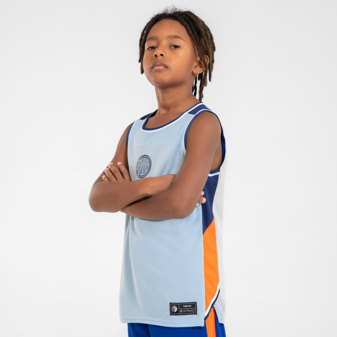 Maillot de Basketball sans manche reversible enfant - T500R JR