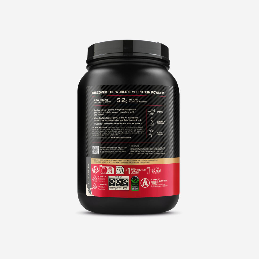 Protéine 100% whey vanille, Gold Standard 780g