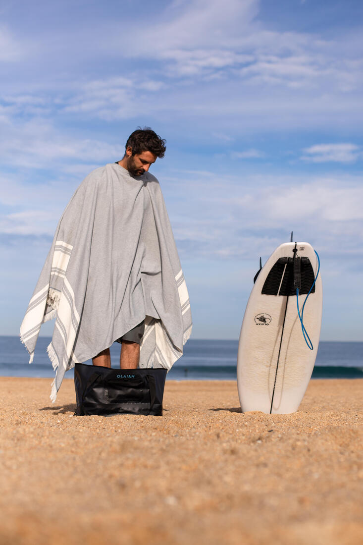 Serviette de plage poncho 190 x 190 cm