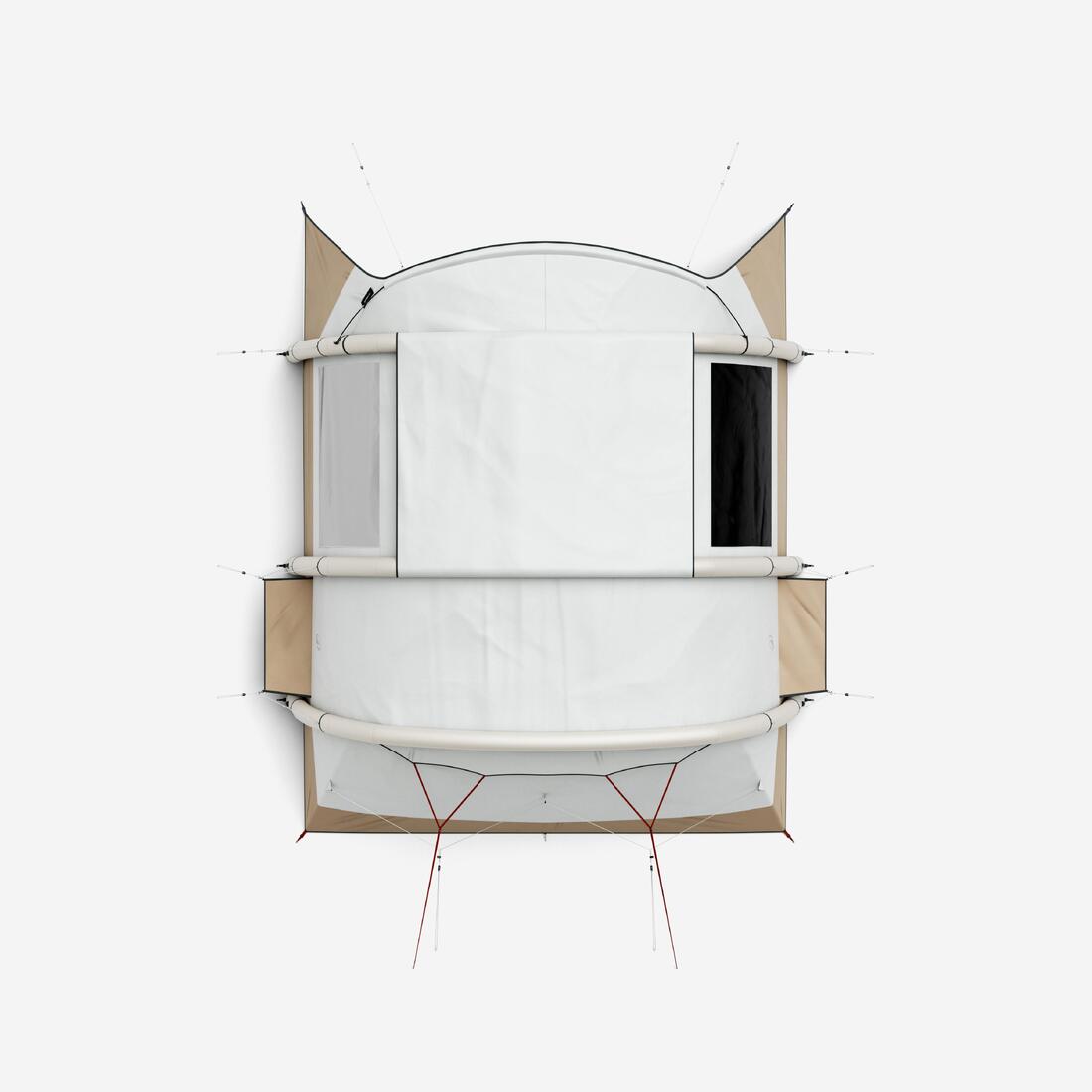 Tente de camping gonflable 6 places 3 chambres,  Fresh & Black, Air Seconds 6.3
