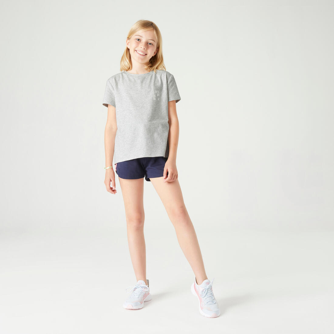 T-shirt coton fille - 500