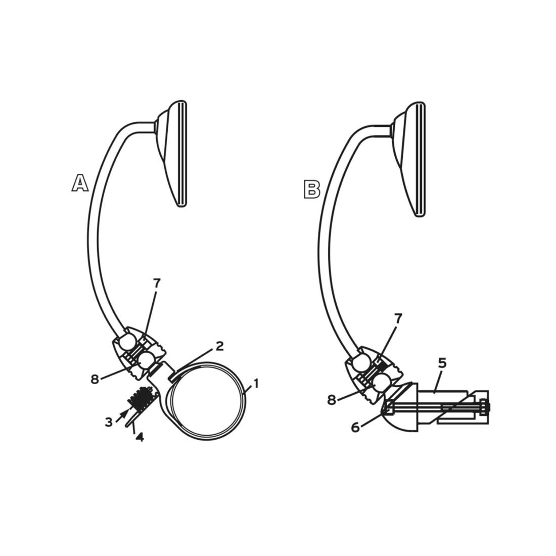 RÉTROVISEUR DE VÉLO VILLE BUSCH+MÜLLER STAR 80MM