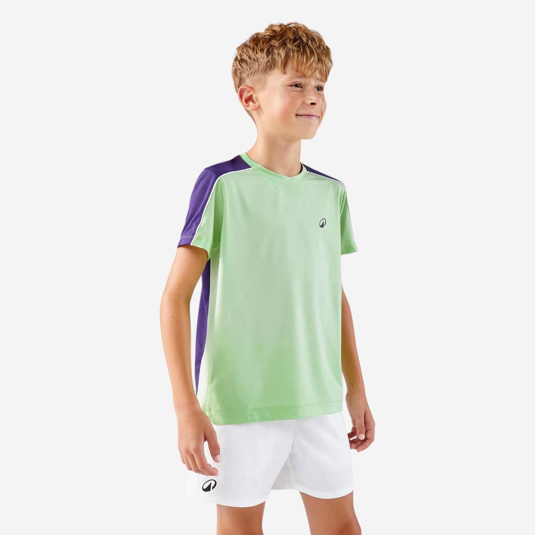 T-shirt de tennis Junior col rond - TTS DRY JR