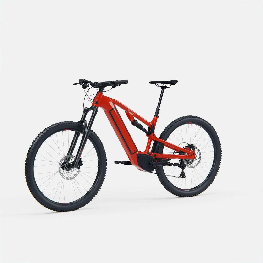 Vélo VTT électrique tout suspendu 29" - E-EXPL 520 S Rouge vif