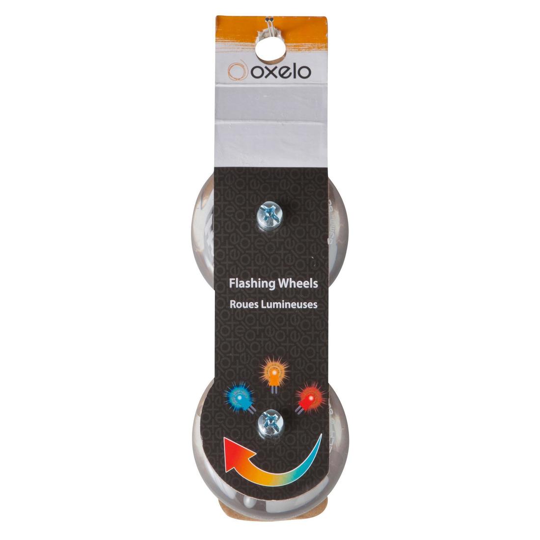 2 roues lumineuses de roller en ligne enfant avec roulements 70mm 82A pour FIT3