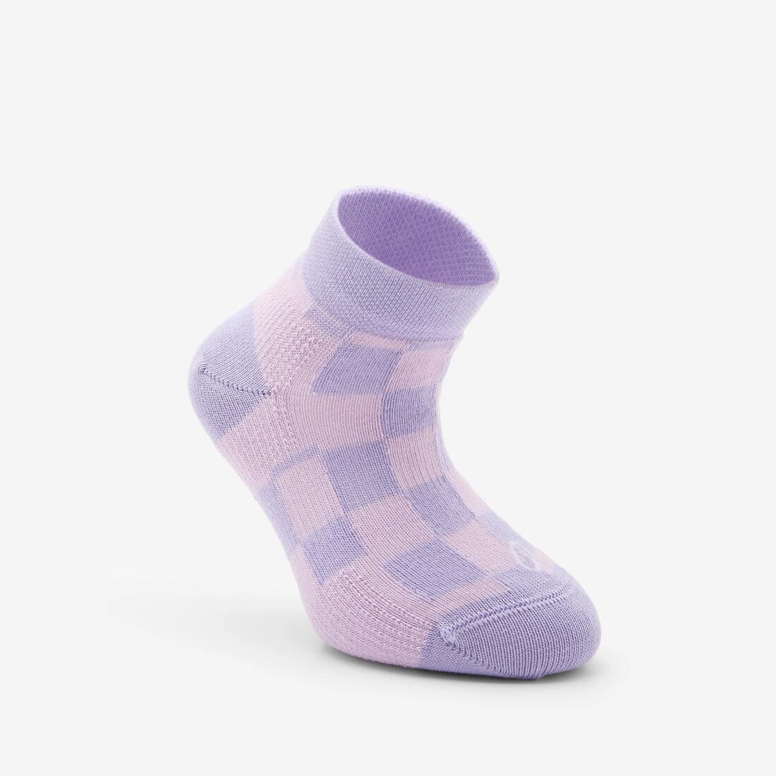 Chaussettes de sport courtes enfant, violet et