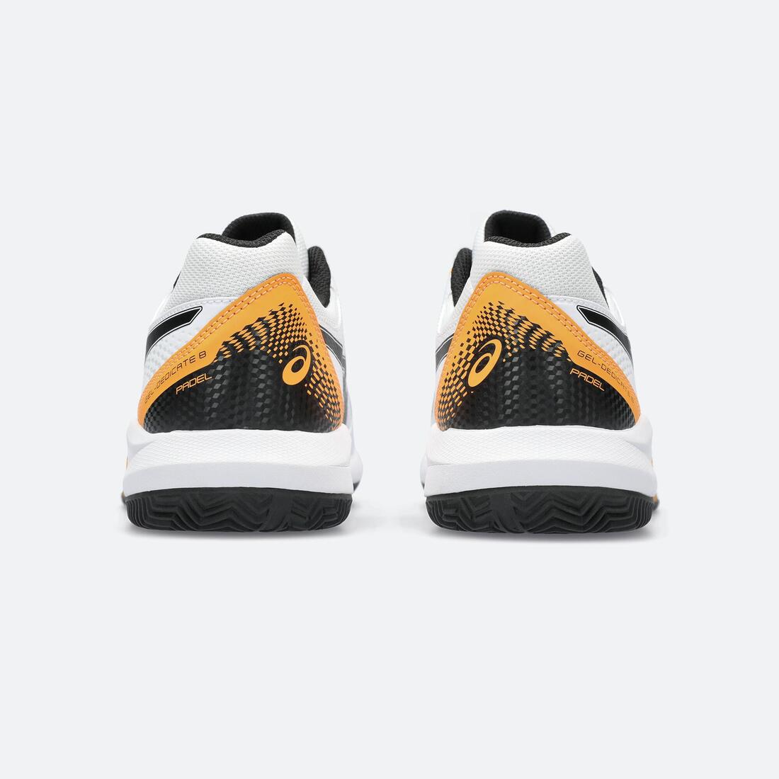 Chaussures de padel Homme - Asics Gel Dedicate 8 blanc orange