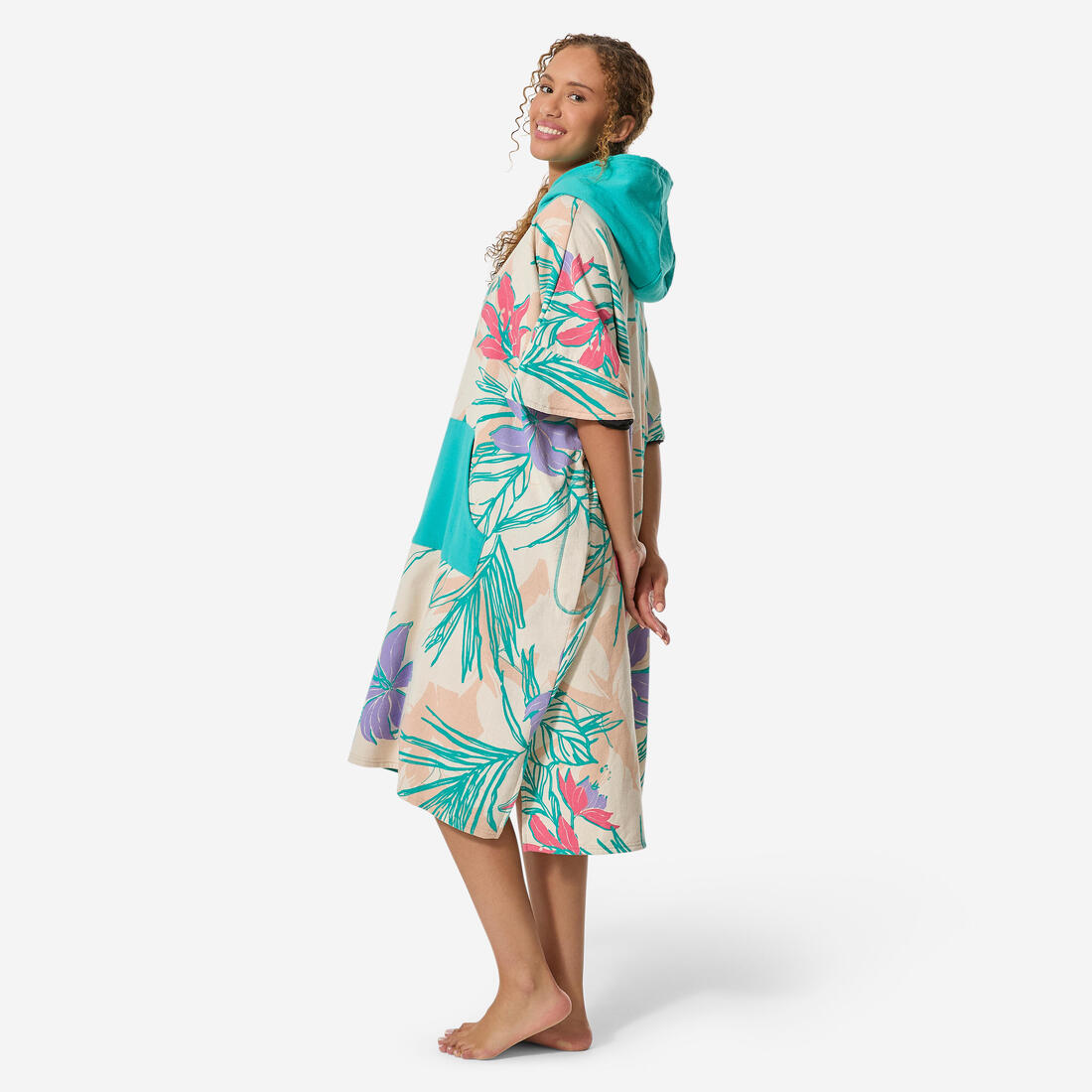 Poncho de plage surf adulte à partir de 150 cm, 500 Sunset