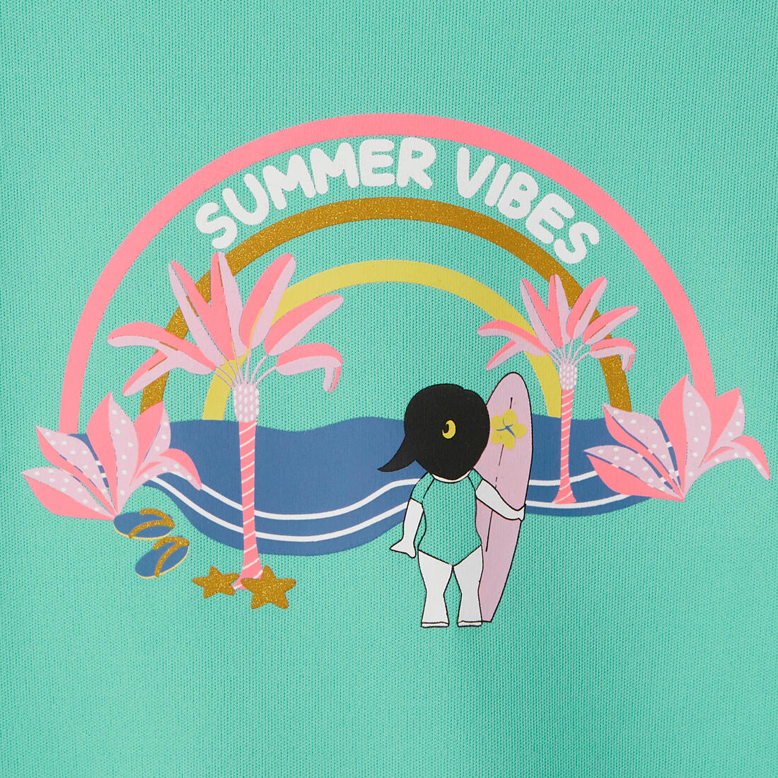 Water tee shirt anti uv surf enfant imprimé