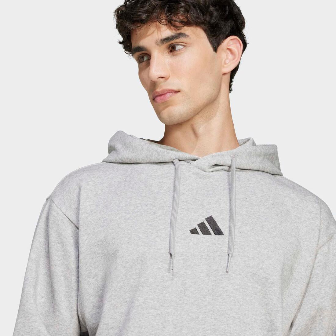 SWEAT CAPUCHE COTON HOMME, GRIS