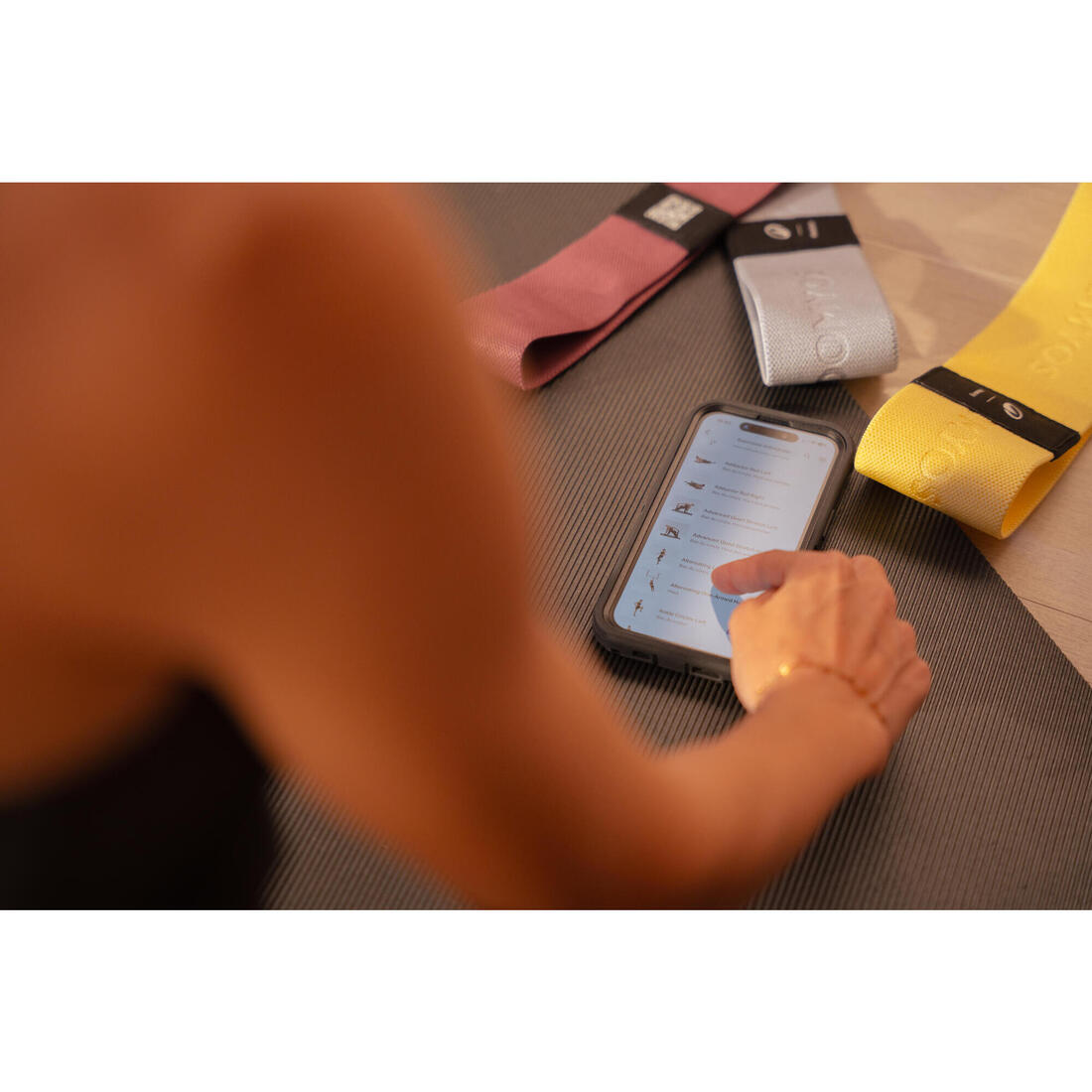Lot de 3 bandes élastiques de musculation fessiers