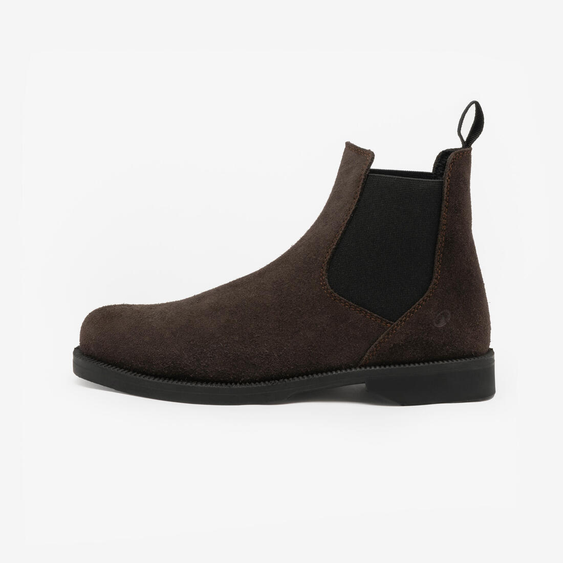 Boots équitation croute de cuir junior - 500 marron