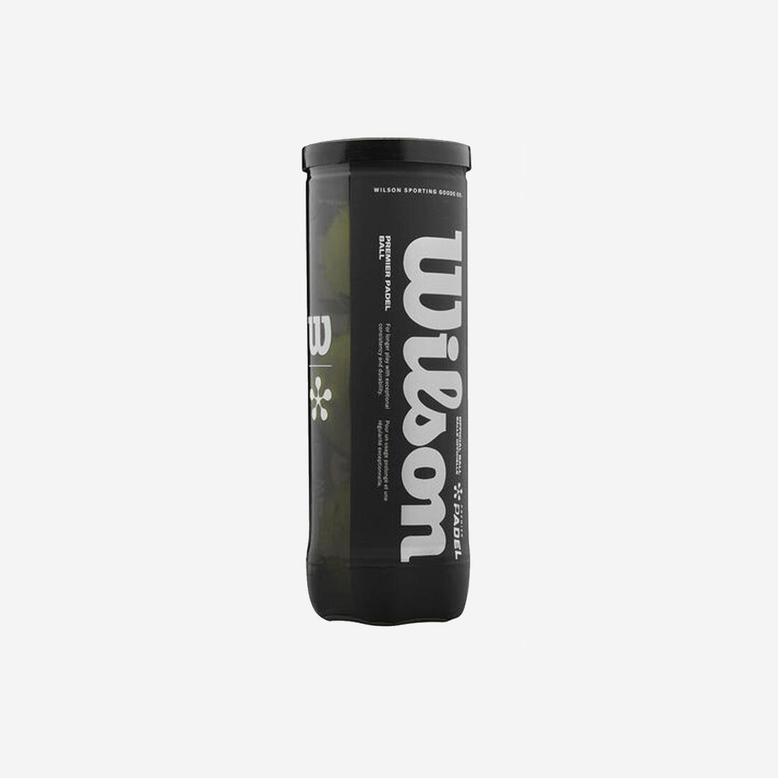 Tube de 3 balles de padel pressurisées - Wilson Premier Padel